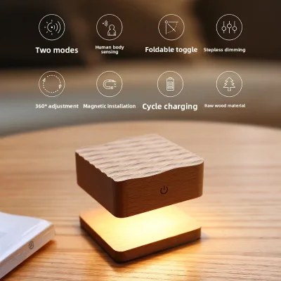 Desktop Luminous Ornament, Human Body Sensing Suspended 360 Degree Adjustable Ambient Light, Creative Decoration Gift