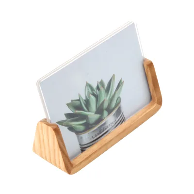 Customizable Size U-Shape Wooden Bottom Acrylic Picture Frame
