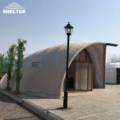 Waterproof Camping Dome Tent With Bathroom Safari Canvas Tents for Luxury Villa Resort Hotel