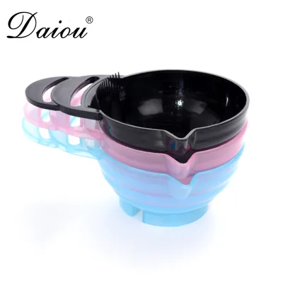 Wholesale Hair Salon Equipment Dyeing Bowl Plastic Tint Rubber Hair Color Tint Bowl