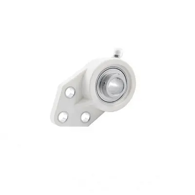 Plastic Bearing Housing Stainless Steel Unit TP-SUCFB205-16 3-Bolts WHITE+CC Pillow Block Bearings for Food Machinery