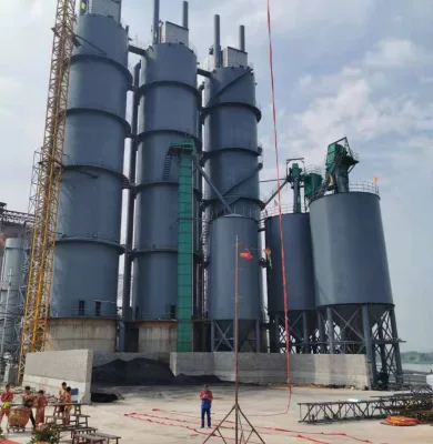 Natural Gas Fuel Limestone Cement Clinker Vertical Kiln with Burning Furnace