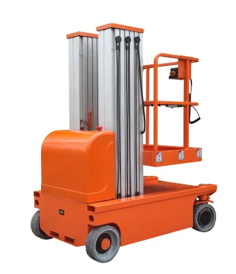 Lift Platform Supplier Provide 7.5M 9M Aluminum Alloy Double Mast Electric Lift Work Platforms