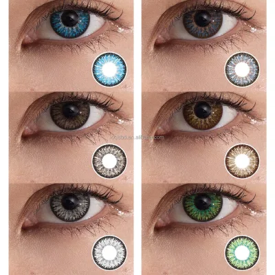 Niche Customized Tri-Color HEMA Contact Soft High Comfort Oxygen Permeability Unique Natural Fashion Style for Monthly Use