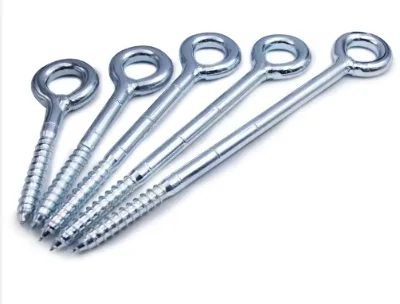 Steel Zinc Plated Sheep Eye Self-tapping Screw Circle Light Hook With Loop Ring Nail Screw Nail Hook