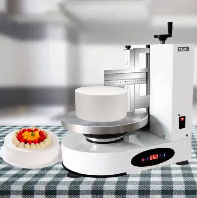 Automatic Birthday Cream Decorating Cake Frost Smoother Spreader Form Plaster Spread Filling Smooth Coat Make Icing Machines Cnc