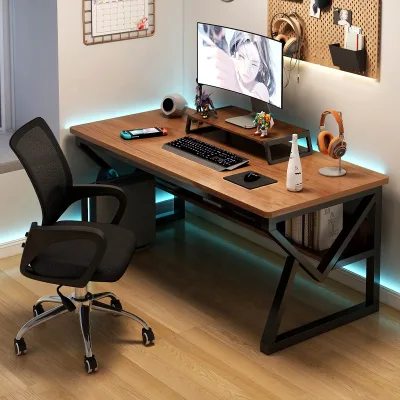 Top Quality Computer Table Gaming Desk for Home Office Desk Black Office Chair boss Revolving Chair Ergonomic Office Desk