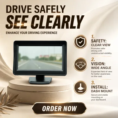High Quality 4.3 Inch HD Car LCD Monitor Touch Screen USB Factory Customized Reverse Camera Display Desktop Monitor
