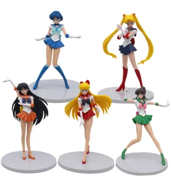 HY Anime Water Ice Moon Sailor-Moon Two-dimensional Beauty Figure Ornament Model Doll tide Play Birthday Gift