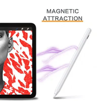 Professional Low Price Active Capacitive Stylus Pen with Lanyard Metal & Plastic Replaceable Nib for Mobile Phone & Tablet