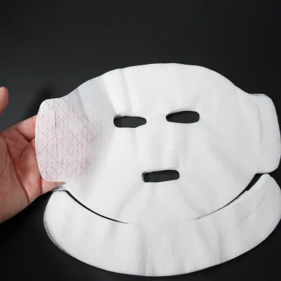 Cotton Elastic Fabric Hanging Ears Beauty Facial Mask Sheet Embossed Material