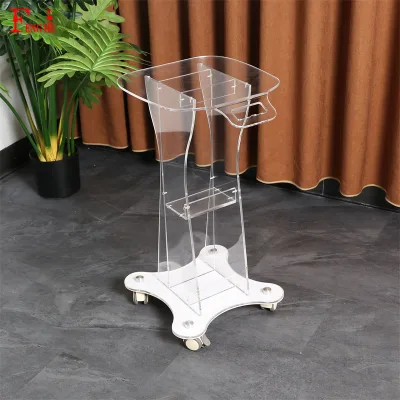 Professional Beauty Equipment Acrylic Medical Car Beauty Salo Trolley Cart