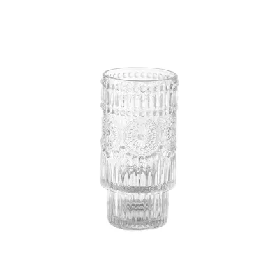 Explosive Cameo Sunflower Glass Whiskey Wine Glass