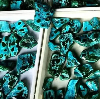 High-quality Natural Chrysocolla Polished Stone Crystal Stone