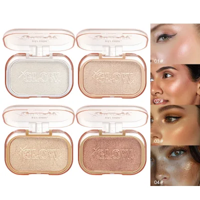 S.f.r Colors Vegan Whitening Face Makeup Private Label Shimmer Waterproof Long Last High Pigment Pressed Powder Highlighter
