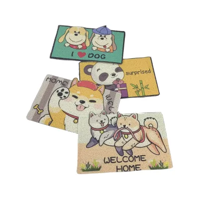 Hot Selling Cat Litter Mat PVC Silk Ring Floor Mat Scuff Resistant Anti-slip Dust Removal Easy Care Pet Mat