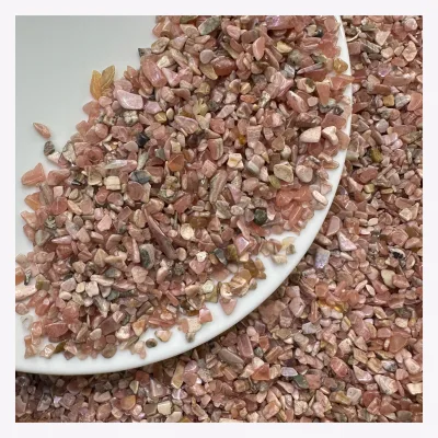 Natural Crystal Gravel Rhodochrosite Small Granule Tumbled Stone Gemstone Crystals Healing Stones for Gifts