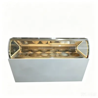 Commercial Ice Cream Dipping Cabinets Display Freezer Showcase 12 Tub