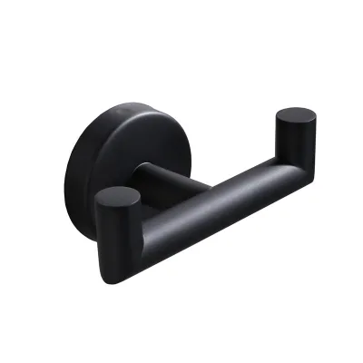 SUS304 Stainless Steel Double Towel Hooks Heavy Duty Wall Mounted Hanger Hook for Kitchen Bathroom Modern Design