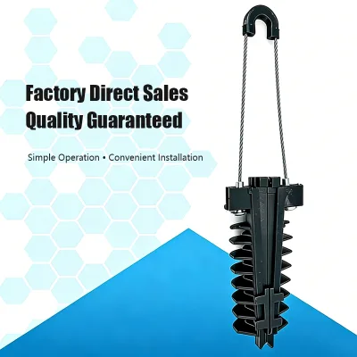 High Strength Plastic Wedge Strain Clamp Insulated Dead End Clamp Overhead Cable Tension Hardware