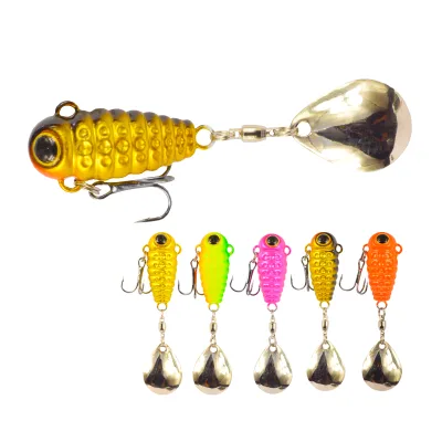 Spinner Lure with Rotation Spoon Sequins Fishing Lure 35mm 31.5g Metal Spinner Spoon Fishing Lure Hard Baits