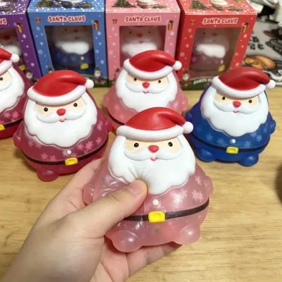 Santa Claus Squishy Christmas Squeeze Toy Stress Relief Slow Rebound Fidget Antistress Party Decoration Gift