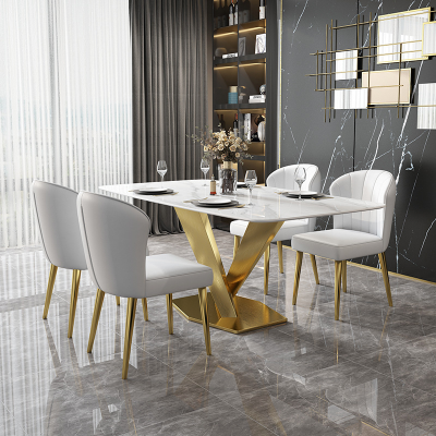 Hot Selling European New Style Dining Room Set Dining Table Set Dining Table Set 6 Seater for Apartment
