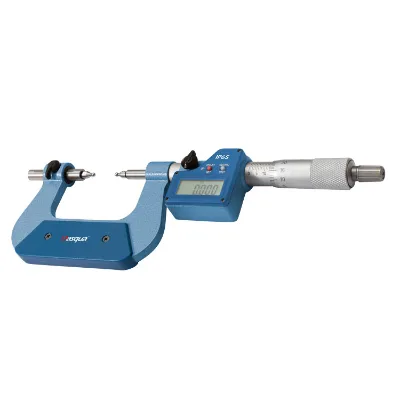 Dasqua 0-25mm Stainless Steel Digital Gear Micrometer Interchangeable Ball Tips