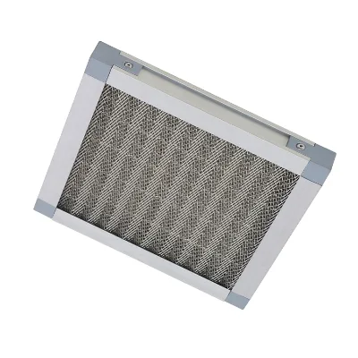 New Acid Alkali Oil Fume Resistant Aluminum Gas Liquid Filter Washable Oil Mist Air Filter Panel Filter Activated Carbon 80%
