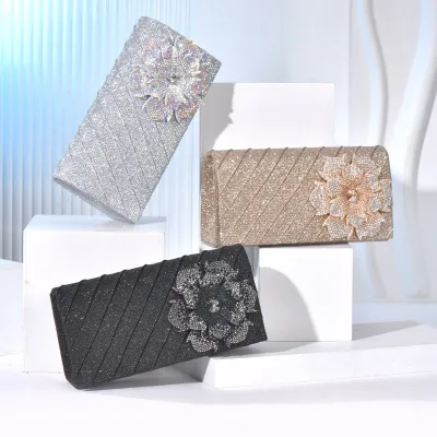 New Arrival Retro Silver Handmade Evening Bag Fairy Style Elegant for Party Wedding Large Capacity Pillow Large Clutch Bag