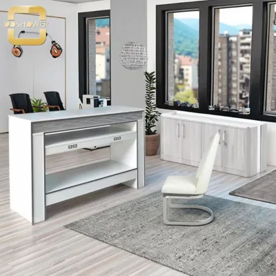 White Simple and Stylish Popular Salon Nail Table with Drawer Table High-end for Salon Furniture Customization