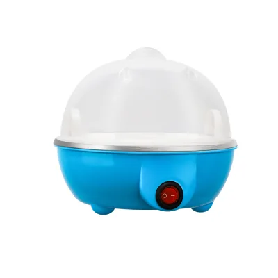 Factory Supply Mini Electric Automatic Hot Pot Egg Cooker Steamer Plastic 7-Egg Capacity Temperature Control Household 300W Auto