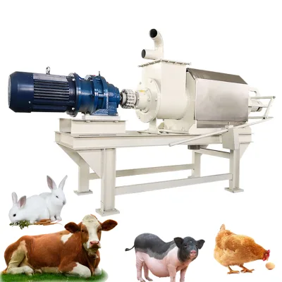 Automatic Electric Rabbit Pig Cow Chicken Livestock Anilmal Dung Manure Dehydrator Solid Liquid Separator Machine for Farm