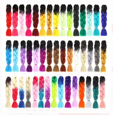 60cm high quality High Temperature fiber synthetic hair jumbo hair braid