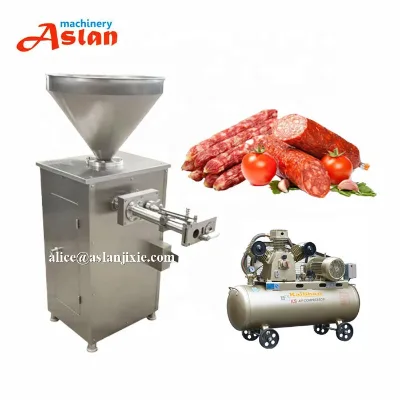 Pneumatic Commercial Poultry Meat Sausage Stuffing Knotting Machine/hydraulic Cod Intestine Quantitative Filling Binding Machine