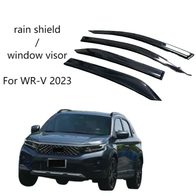 SUV Car Conversion Kit ABS Rain Guards Side Window Deflectors Rain Shield Window Visor for WR-V RS (DG4) 2023+