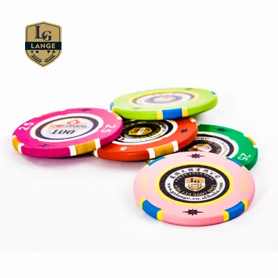 Baccarat 45mm Casino Poker Chips with Custom RFID Durable Non-Toxic Eco-Friendly