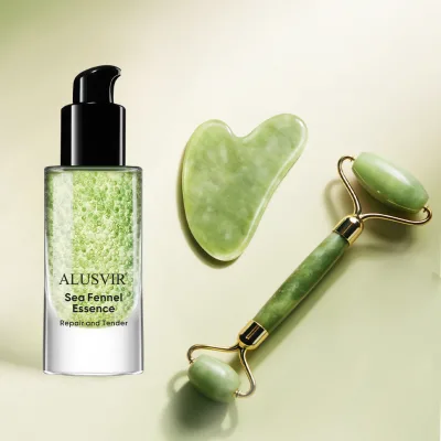 Private Label Beauty Organic 30ml Liquid Sea Fennel Face Serum Hydrating Anti-Aging Niacinamide Whitening Facial Essence