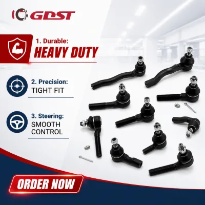 Wholesale Trade Supply OEM Standard Forged Steel Dual Sealed Boot Inner Outer Tie Rod End Set for Fiat Palio Volkswagen Golf
