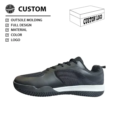 Premium Quality Wide Toe Box Tennis Shoes Private Label Custom Lightweight Breathable Pickleball Court Sneakers