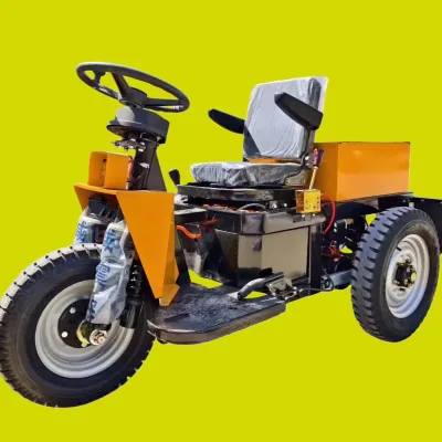 Inca Rock Factory Direct Sales 3-Ton Load Electric Trailer for Farms Mines Quarries with Color/Logo Customization