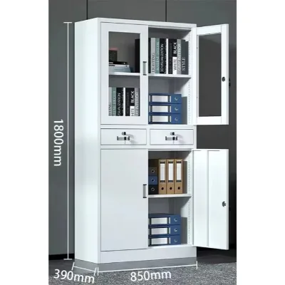 Low Price White Modern Large Fire Resistant Lightweight Steel Office Filing Cabinets With Lock