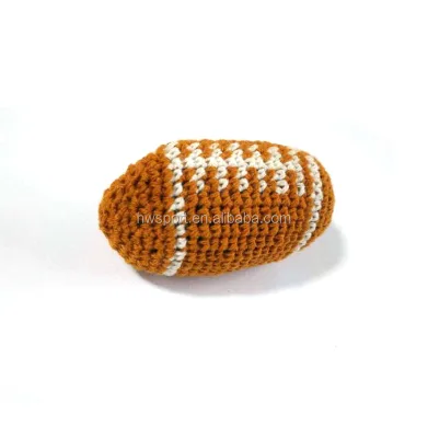 Promotional Soft Knitted Rugby Ball Toy Small Juggling Sports Ball Football for Kids Gift Idea