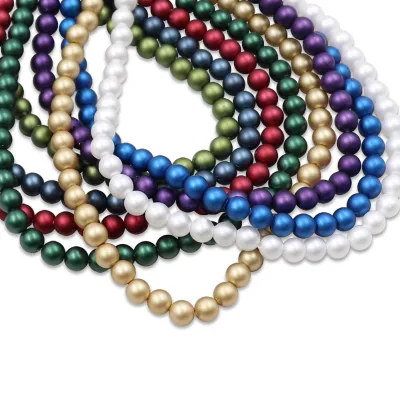 Hot Sale High Quality Best Selling AAAAA 4mm Matt Pearl Frosted Loose Pearl Beads for Jewelry Making