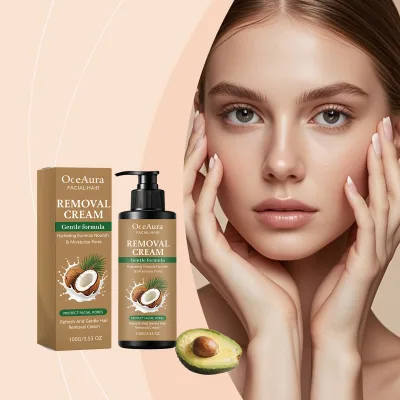 New Arrival Herbal Hair Removal Cream for Women All Skin Types Hydrating Formula Facial Hair Removal Cream