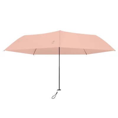 Lingshicha 88g Ultra-Light Carbon Fiber Polyester Manual High Density Dual-Use Portable Rainy Umbrella Japandi Design 6-Rib 95cm