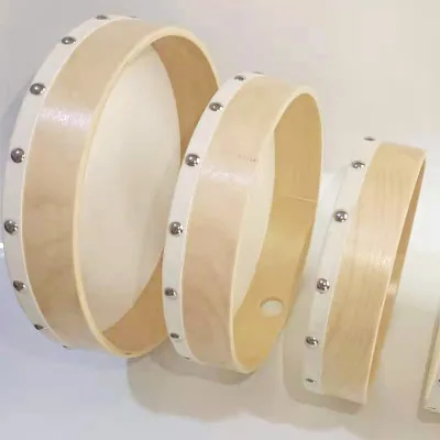 Wholesale Orff xylophone drums for children, 4-10 inches in diameter, cheap hand drums for percussion instruments.