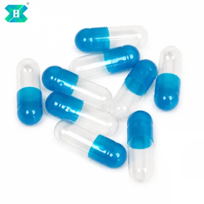 Blue/ Transparent Plant Empty Capsules Custom Colors Available OEM Service with Halal for Dietary Supplements Plant Origin