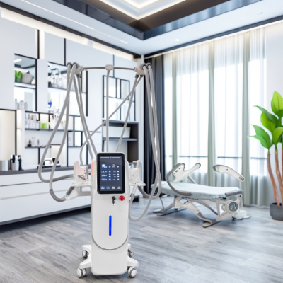 Vertical Body Slimming Shaping Machine Vacuum Roller Radio Frequency Body Shape Roller Body Slimming Machine 40K Cavitation