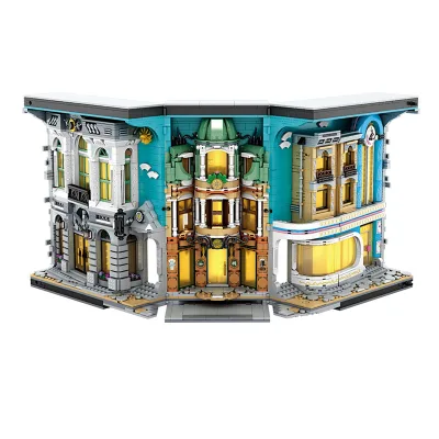 Building Blocks Street View Books Architecture Books Children's Puzzle Small Particles Puzzle Toys Building Block Sets